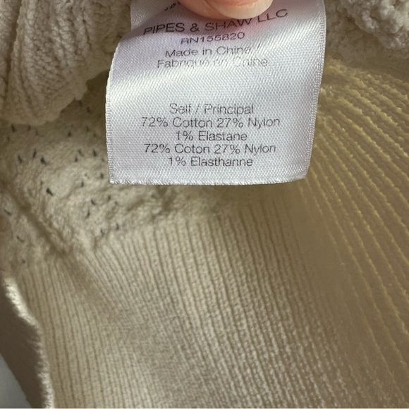 VERONICA BEARD Earl Ruffled Cable Knit Sweater XS - Picture 4 of 6